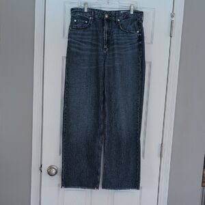 rag & bone Featherweight Logan Mid-rise Wide Leg Jeans Randie Size 30